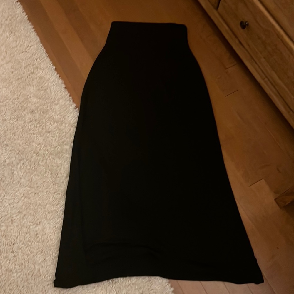 Black maxi skirt